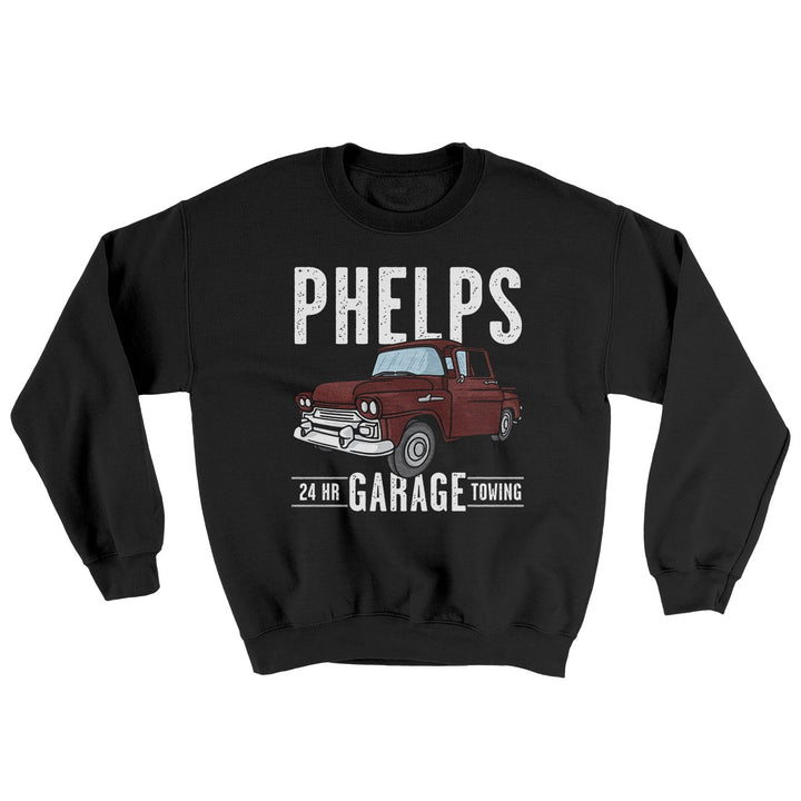 Phelps Garage Ugly Sweater Crewneck Sweatshirt 50/50 Cotton Poly Blend Loose Fit
