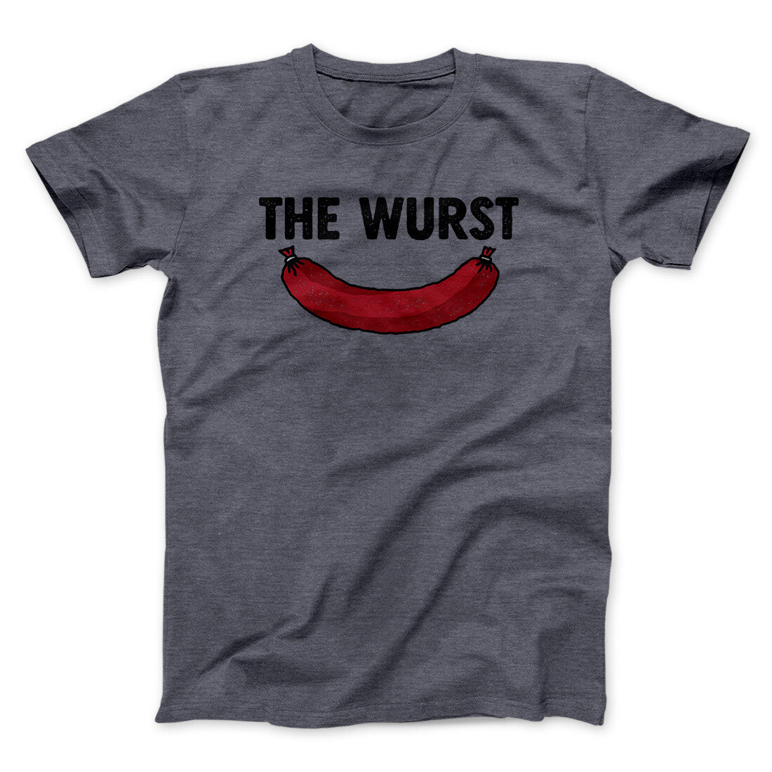 Wurst Men Unisex T-Shirt - Pun Graphic Print, Soft Cotton Heather Blend